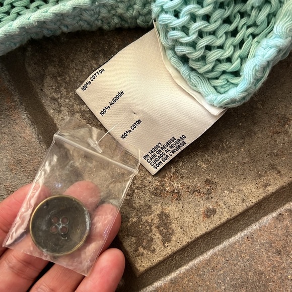 ⭐️BOGO FREE⭐️ SIMPLY NOELLE Robin’s Egg Cardigan Sweater Knit - Picture 3 of 5